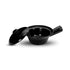 Ceramic Biryani Pot 8" w-Lid/Hdl Blk Shiny